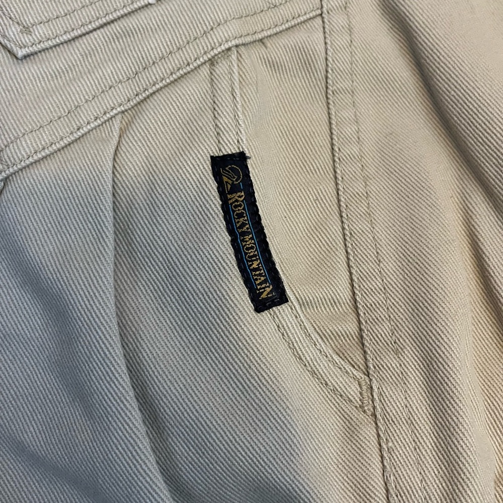 Vintage Rocky Mountain western wear jeans khaki colored excellent condition